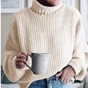 beige soft sweater